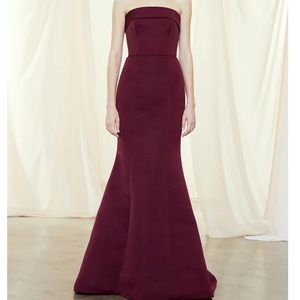 Amsale Ivory Jaylin dress